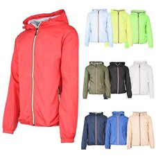 Giubbotto Uomo Leggero Impermeabile Giacca a Vento Estivo Giubbino Cappuccio 