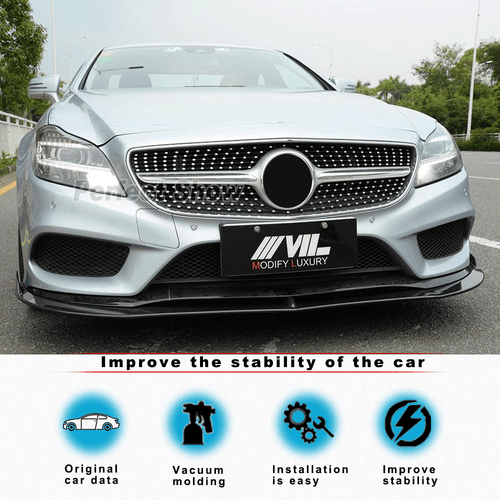 Carbon Frontlippe Frontspoiler Frontansatz für Mercedes CLS Klasse C218 CLS350 - Picture 2 of 12