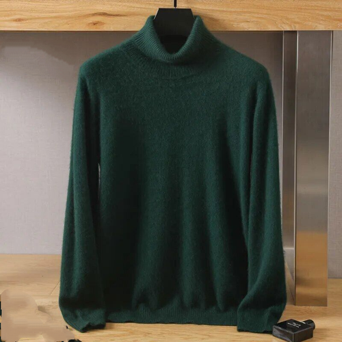 Maglione girocollo uomo puro visone cashmere maniche lunghe casual - Foto 24 di 36