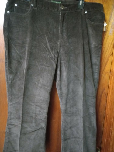 EddieBauer WOMANS Five Pocket Stretch Corduroy Pants 18 BROWN - Bild 2 von 6