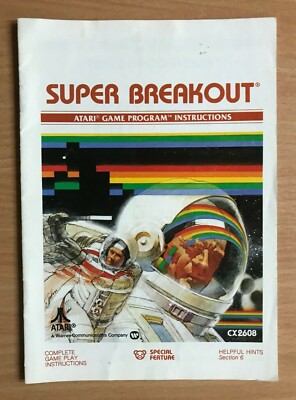 SUPER BREAKOUT - ATARI 2600 Instruction manual