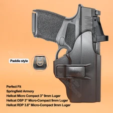 Hellcat Holster OWB Fits Springfield Hellcat RDP Micro-Compact OSP 3''  Paddle 
