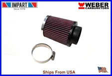 Weber Redline Air Filter Kit 34 ICT 4" x 3 1/4" Chrome Top 99317.411