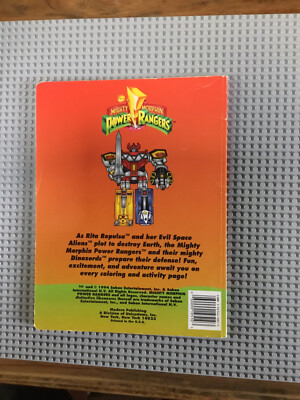 Honey Bear Books, 1994, Mighty Morphin Power Rangers Coloring and