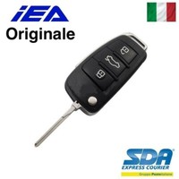 Telecomando Originale Iea Chiave Guscio Per Audi A1 A3 Q3 3 Tasti Lama Hu66