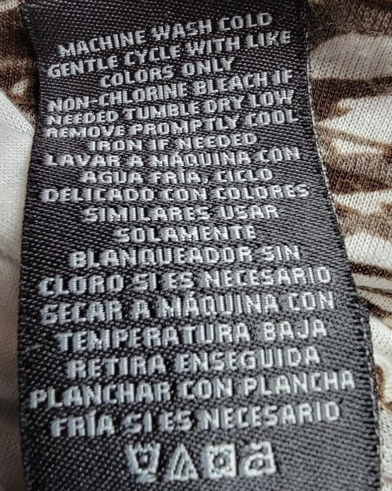 Cárdigan Camisa Top Blusa Covington Mujer Talla XL X Grande Marrón Blanco Árbol Foto 3 de 4