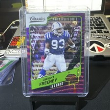 2021 Panini Classics - Legends Timeless Tributes Purple #133 Dwight Freeney /50