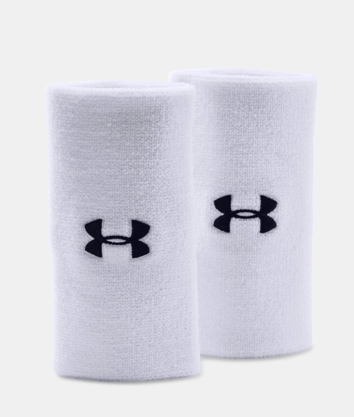 Under Armour Adult 6-inch Performance Wristband 2-Pack One Size Fits All 