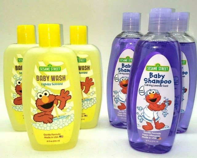 6 Sesame Street Baby Shampoo & Baby Wash Each 10oz full size NEW eBay