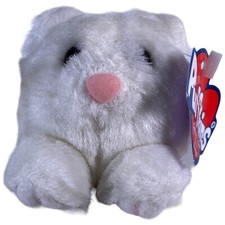 Vintage 1997 Puffkins PAWS KITTEN Plush Keychain Keyring with Tag Swibco