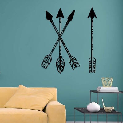 DUOOLN Metal Arrow Wall Decor Native American Wall Art Farmhouse