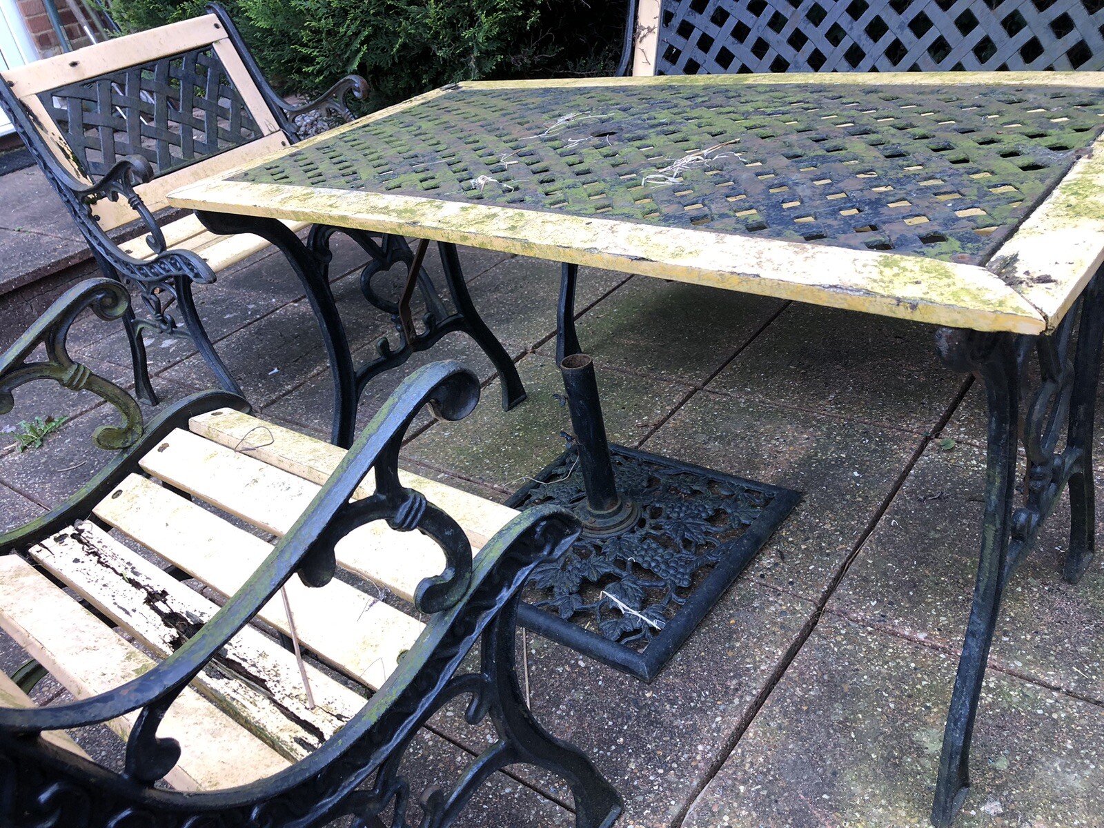 cast iron garden furniture used eBay