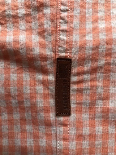 Ben Sherman Mens Cotton Poplin Shirt Orange Check, Medium - Picture 7 of 8