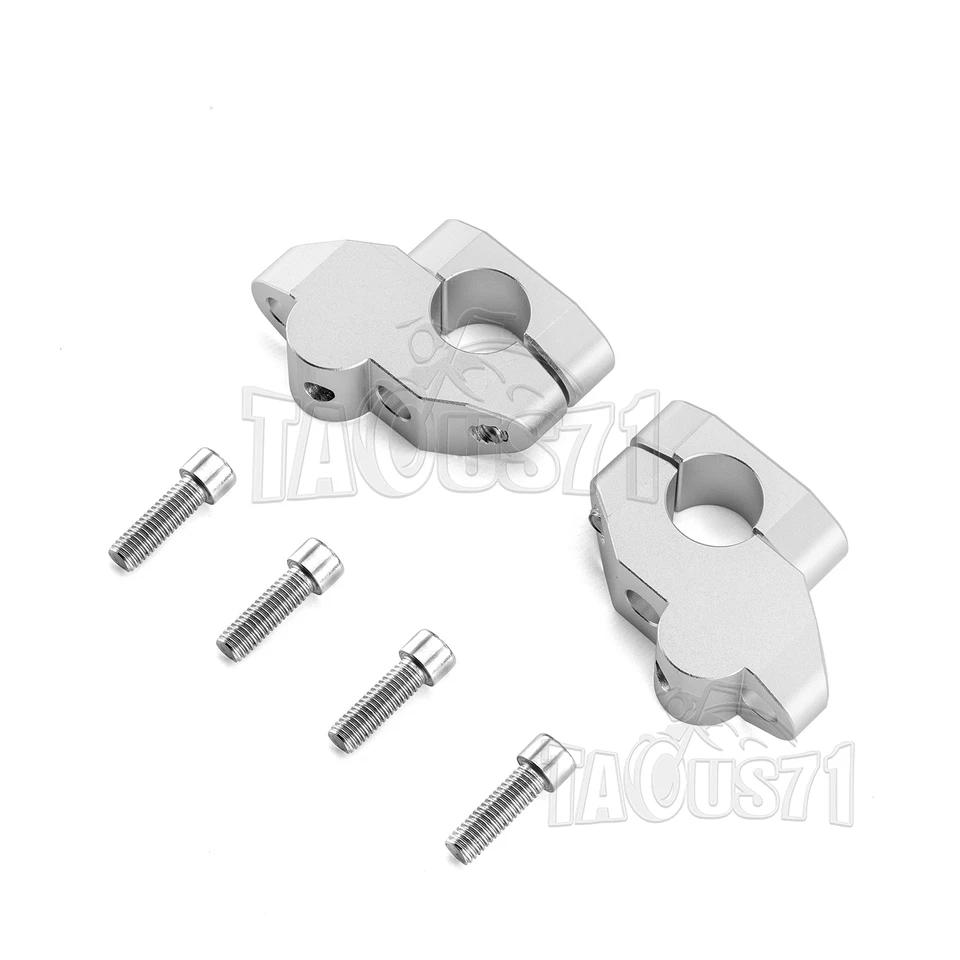 7/8" 22mm Handlebar Bar Risers 26mm Height For Yamaha TTR230 Honda Kawasaki ATV - Image 2 of 4