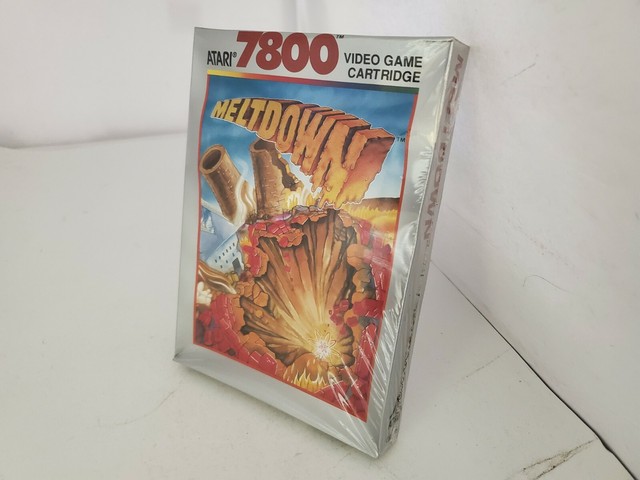 NEW W/DAMAGED BOX MELTDOWN GAME FOR ATARI 7800 PAL VERSION (NOT FOR USA)H10