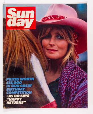 Bo Derek Blondie James Bond 007 cars SUNDAY MAGAZINE September 1982 John Lees
