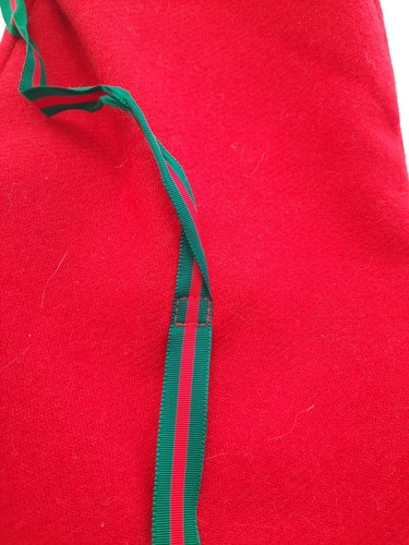 VTG Red & Plaid 1984 Woof & Poof Christmas Stocking w/ Removeable Stuffed Horse - Picture 9 of 12