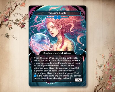 Thassa's Oracle - MTG Custom Card - Alter Magic: The Gathering Card Full Art