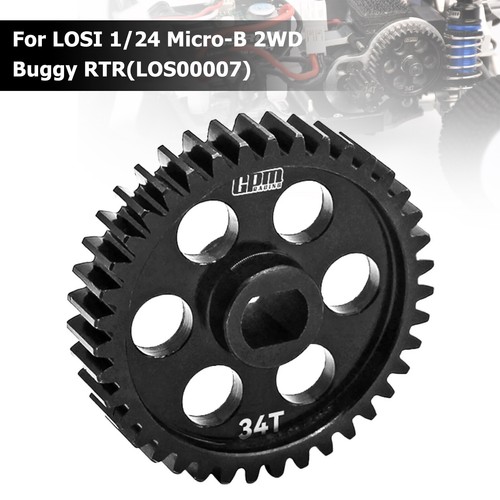 STEEL HD TRANSMISSION / 14-18T PINION MAIN GEAR SET FOR LOSI 1/24 MICRO-B BUGGY - Picture 5 of 22