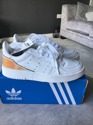 BNIB Womenâs Adidas Originals Supercourt WWhite Leather Trainers UK5.5 FU9952 | eBay