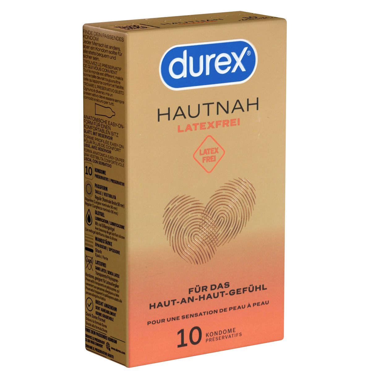 Durex Hautnah Latexfrei Kondome | Polyisopren hypoallergen 10 & 16er ohne Latex