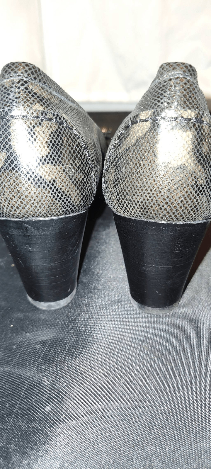 Stuart Weitzman Multicolor Python Embossed Leathe… - image 3