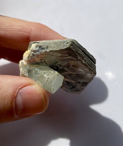 173 Ct Terminated Aquamarine With Muscovite Mica Specimen Shigar - Picture 8 of 13