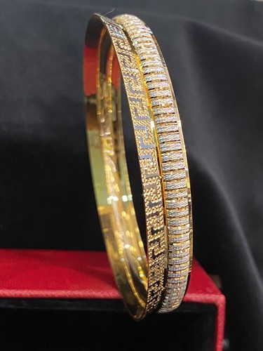 Edler Dubai Handarbeit Armreif Armband in 916 massiv 22 Karat Gold 9,60 mm - Bild 6 von 12