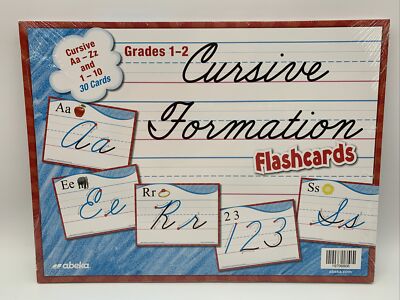 Abeka Cursive Formation Flashcards, Elementary (Aa-Zz and 1-10) Brand NEW
