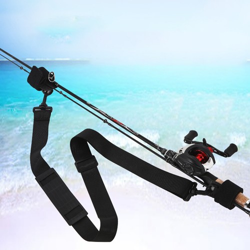 Fishing Rod Belt Pole Carry Strap Outdoor Tackle Travel Holder Band Portable - Bild 11 von 15