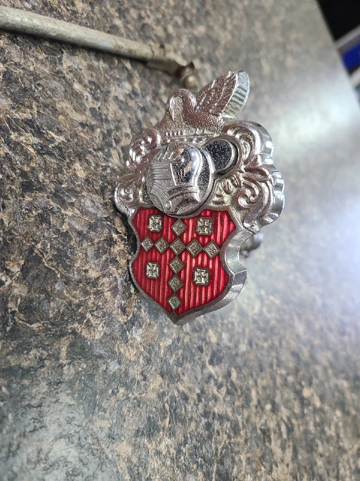 Packard Executive 1956 emblema de bloqueo de maletero con conjunto deslizante, varilla y pestillo Foto 3 de 4