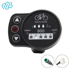 E-Bike Display Bordcomputer KT-LED900 Tacho 24V 36V 48V windmeile Pedelec
