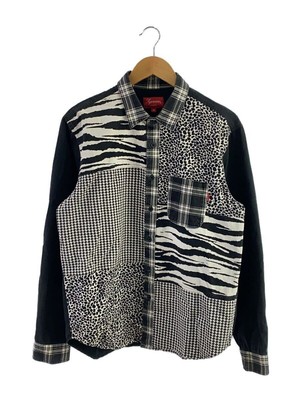 Supreme Long Sleeve Shirt 16AW Animal Patchwork Twill M Cotton 