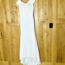 SIQINZHENG Women's Sweetheart Full Lace Beach Wedding Dre