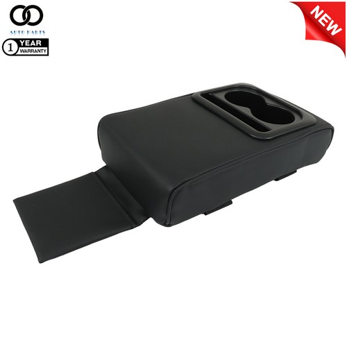 Auto Center Console Armrest Pillow Armrest Cover Cushion With Cup&Phone Holder - Picture 4 of 14