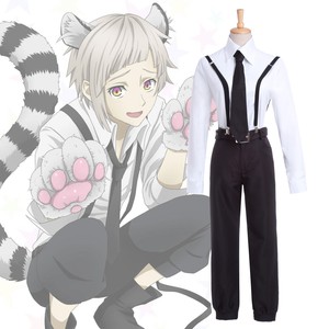 Bungo Stray Dogs Nakajima Atsushi Cosplay Costume Outfit Suit Bungo Stray Dogs Nakajima Atsushi Cosplay Costume Outfit Suit