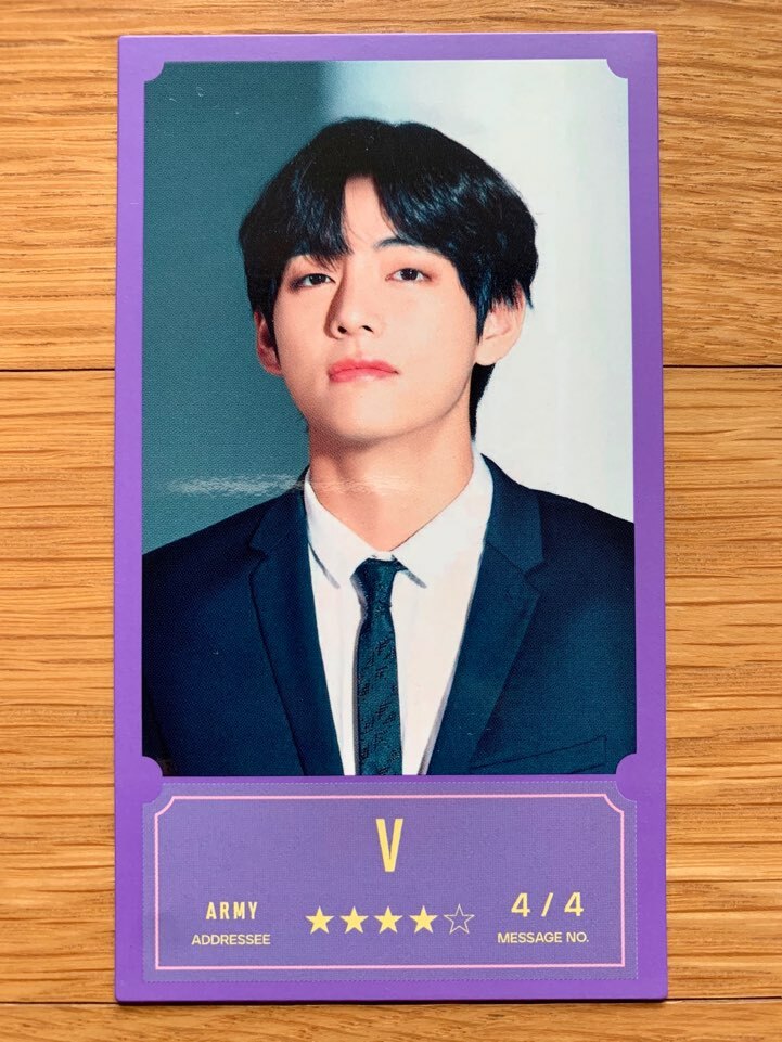 BTS BBC BANG BANG CON THE LIVE Official Message Photocards Select