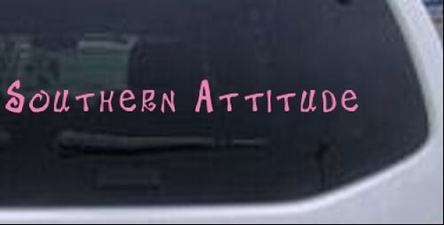 Southern Attitude Car or Truck Window Laptop Decal Sticker - Picture 10 of 32