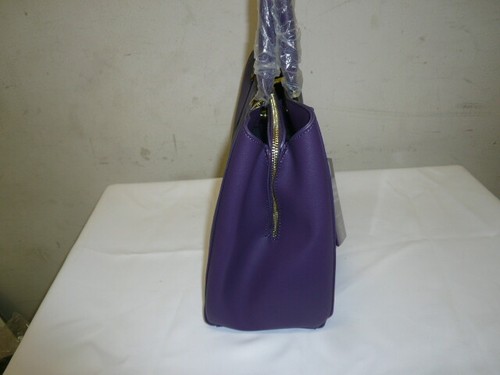 Joy Mangano E*Lite Ledertasche lila Handtasche - Bild 3 von 4