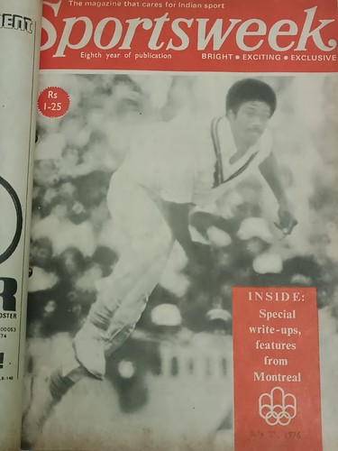 INDIA THE SPORTSWEEK MAGAZINE 1976 CRICKET, HOCKEY, TENNIS LOTTO DI 24 MONTREAL OL - Foto 4 di 24
