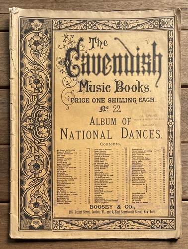 The Cavendish Music Book - Album of National Dances, Antique Piano Scorebook
