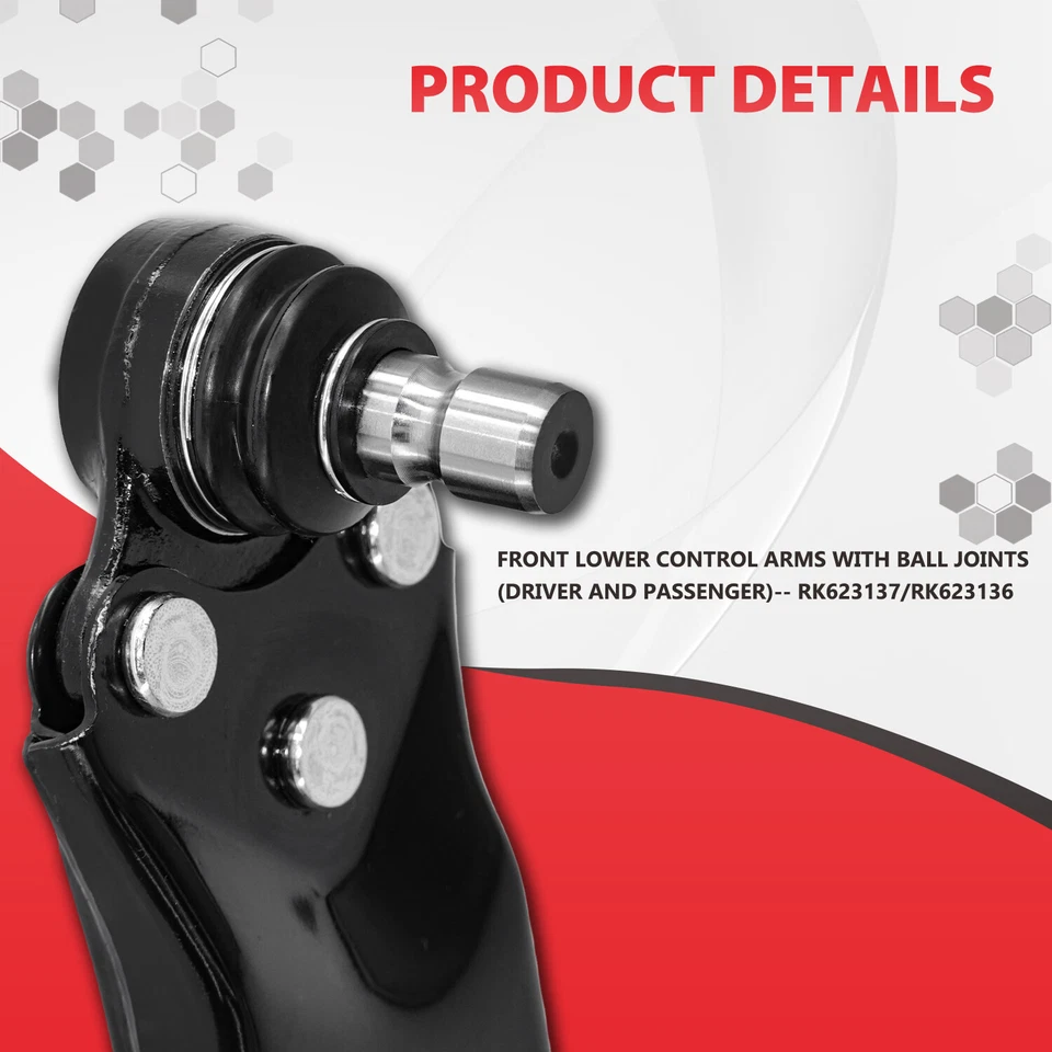 Kit de 6 brazos de control inferiores delanteros con rótulas para Trax Encore 2013-2022 Foto 4 de 4