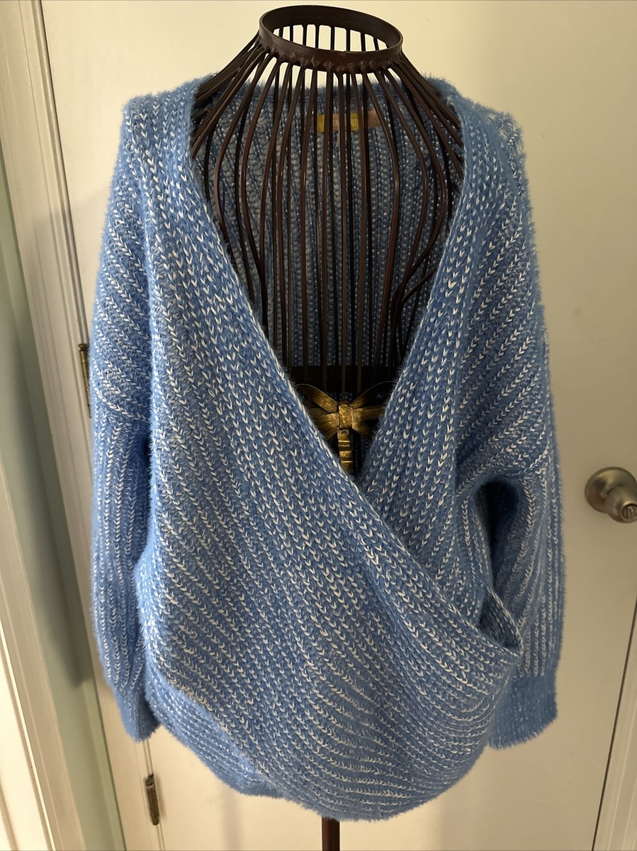 urban outfitters M light blue shrug sweater