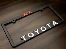 TRD Toyota license plate frame Toyota-Racing-Development 3D Raised Text Vintage