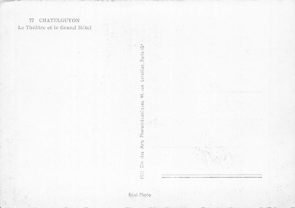 63 CHATEL GUYON LE THEATRE ET LE GRAND HOTEL eBay
