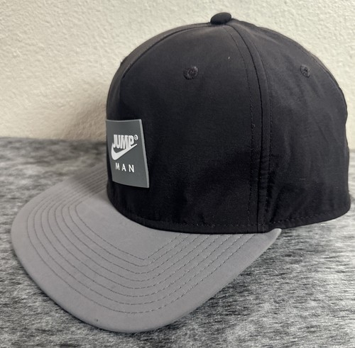 Nike Jordan Pro Jumpman Classics SnapBack Hat Cap Black & Gray Air Jordan - Picture 5 of 11