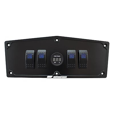 HMF IQ Aluminum Switch Dash Panel Black Yamaha 4 Slots YXZ1000R YXZ 1000R 2016
