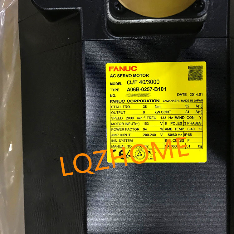 A06B-0257-B101 Fanuc servo motor aiF 40/3000 Brand New DHL A06B-0257-B101 Fanuc servo motor aiF 40/3000 Brand New DHL