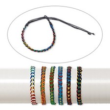 12 Friendship Bracelets Mixed Colors  Woven w/ Tie  Adjustable 7-9" length