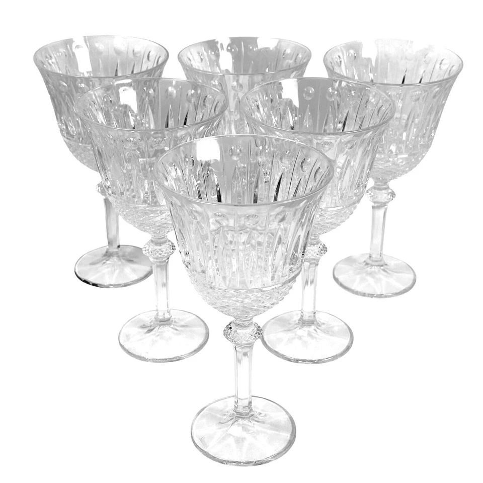 香农水晶 Godinger Sutton Place 退役水杯-6 件套罕见-完好! — 第 3/4 张图片